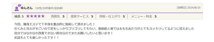 kaon ホットペッパー口コミ